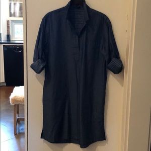 Indigo with stripe detail dress. Perfect for day!